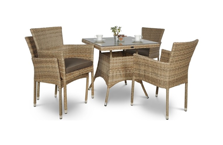 Комплект обеденный Lerida/Lugo Modern Beige 4X