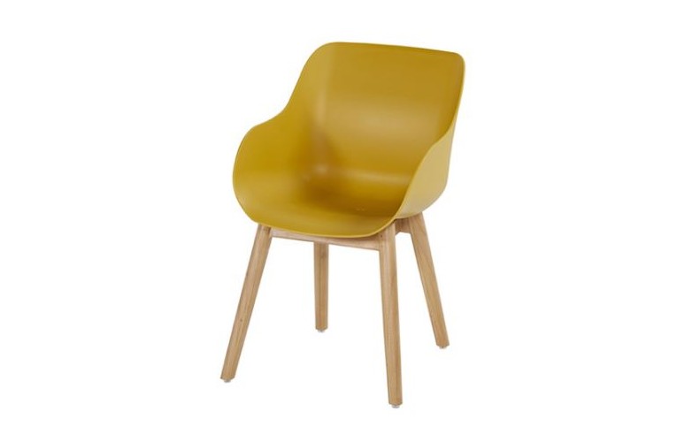 Обеденный стул Sophie Organic Teak Yellow