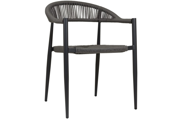 Стул с подлокотниками Jonah Charcoal/Grey