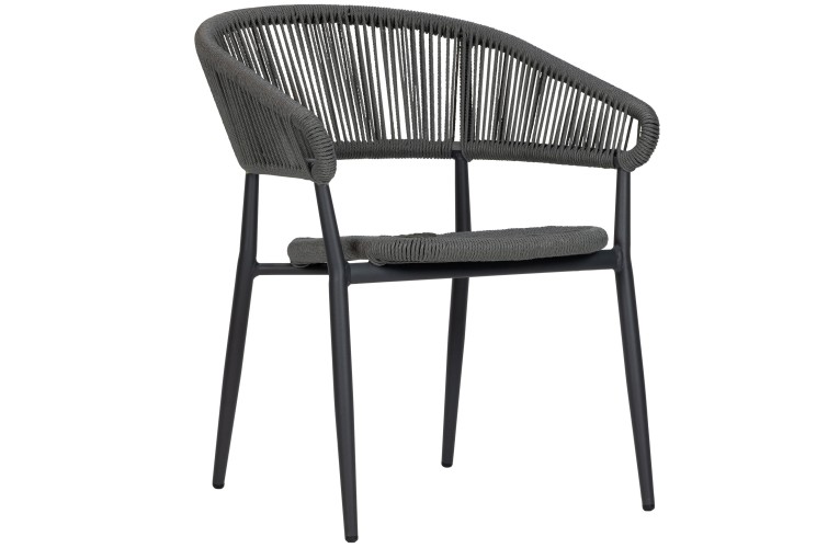 Стул с подлокотниками Jacco Charcoal/Grey