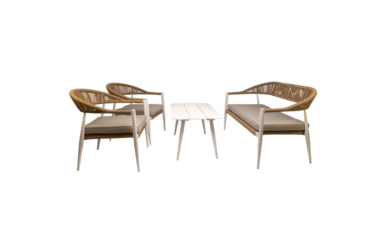 Комплект для отдыха Jonah Lounge White/Natural