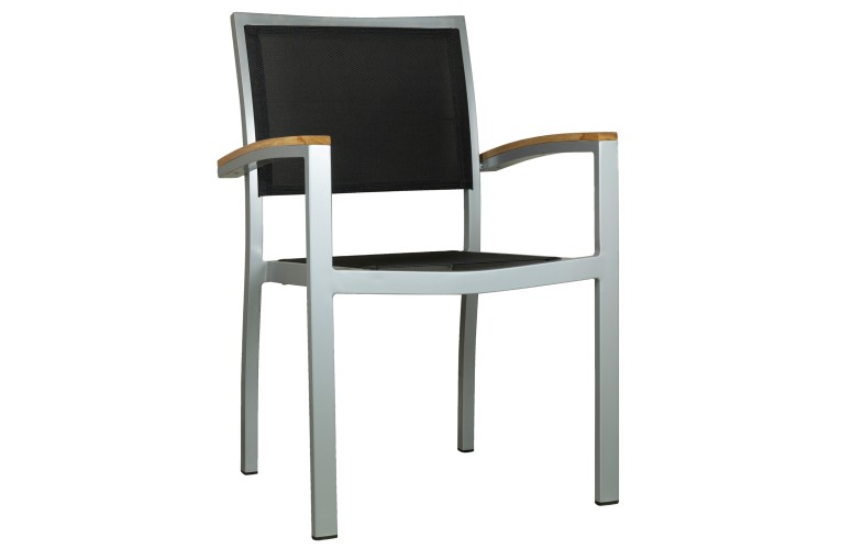 Стул Cenon Silver/ Black