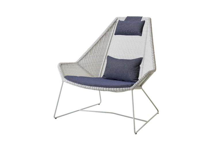 Кресло Breeze Highback White Grey