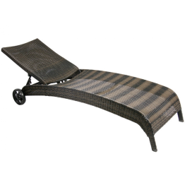 Шезлонг Wicker коричневый