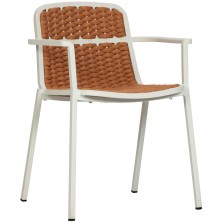 Кресло обеденное Tora White/Ochre