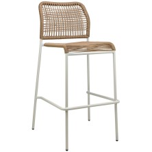Барный стул Twist White/Natural