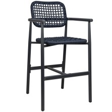 Низкий барный стул Charly Low Charcoal/Navy