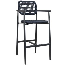 Барный стул Charly Charcoal/Navy