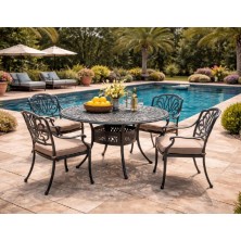 Обеденный комплект Amalfi Bronze 4X