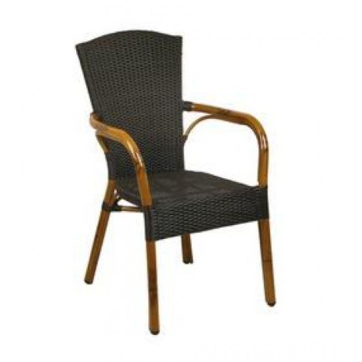 Стул с подлокотниками Santa Fe classic/mocca F
