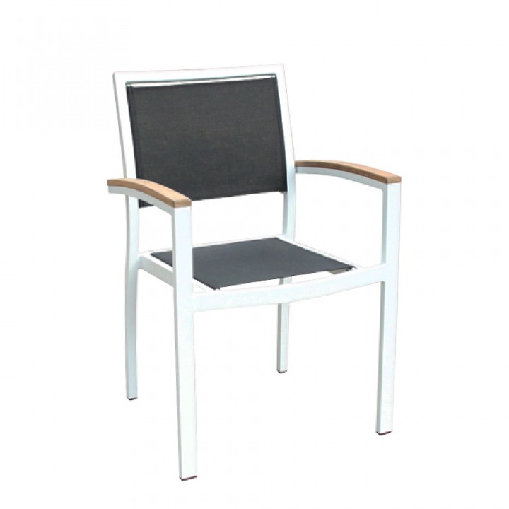 Стул Cenon Silver/ Black textylene