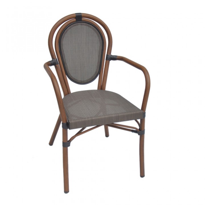 Стул Lucca A Dark Wood textileen black