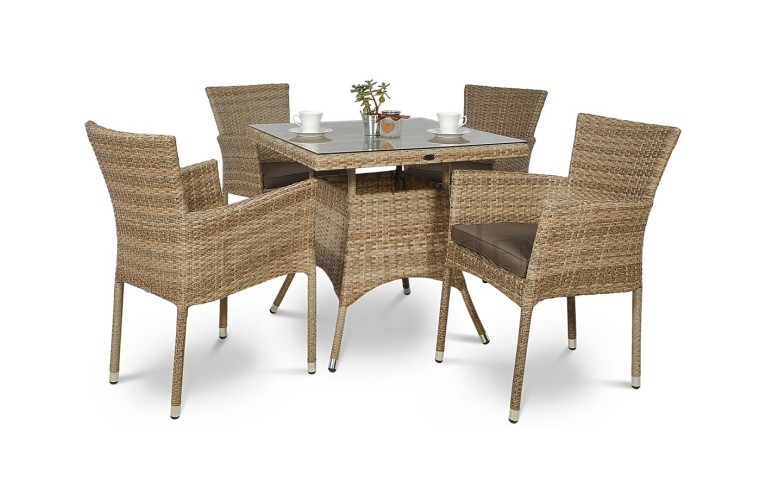 Комплект обеденный Lerida/Lugo Modern Beige 4X