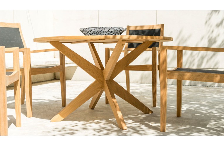 Стол Roble Round Cross 125см