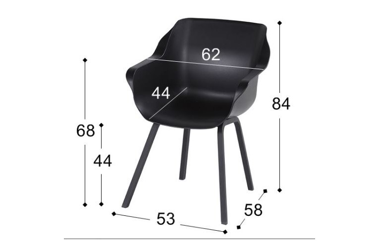 Обеденное кресло Sophie Element Black