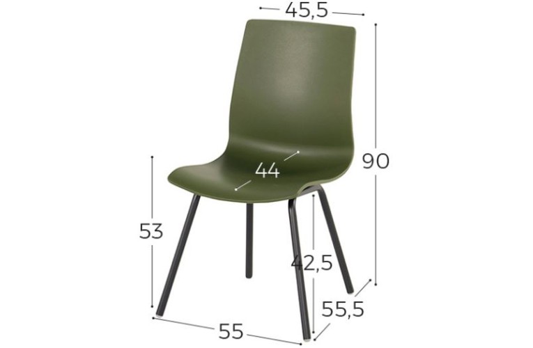 Стул обеденный Sophie Rondo Wave Green