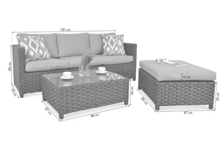 Комплект для отдыха Marco Caffe Modern Grey