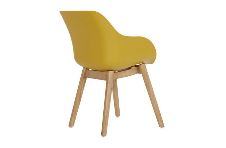 Обеденный стул Sophie Organic Teak Yellow