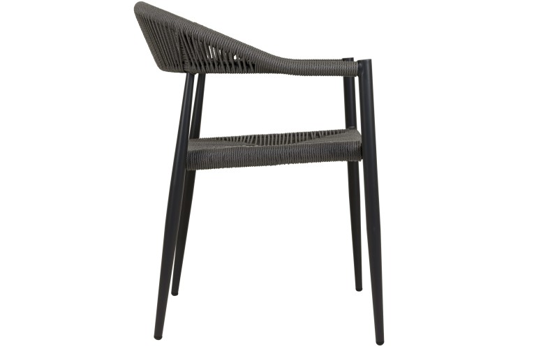 Стул с подлокотниками Jonah Charcoal/Grey