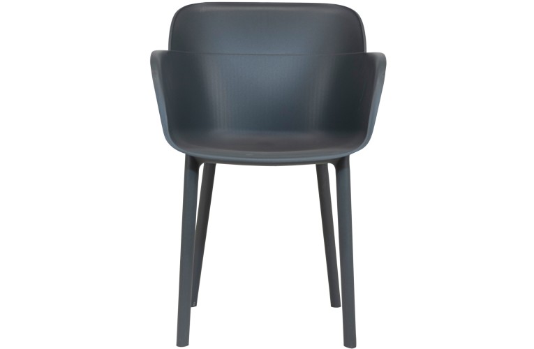 Стул с подлокотниками Shell Anthracite