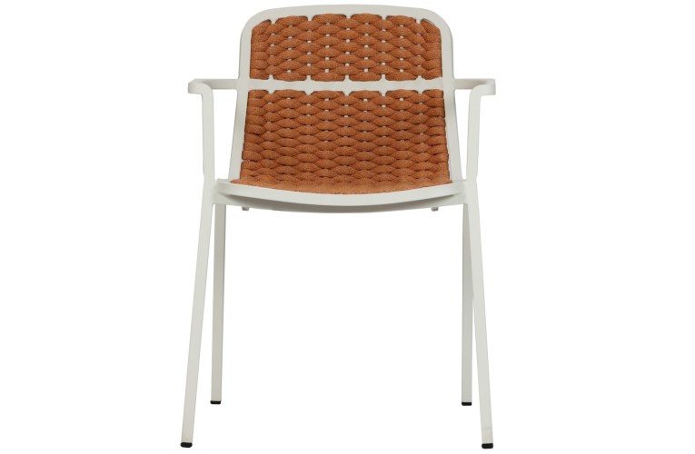 Кресло обеденное Tora White/Ochre