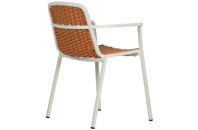 Кресло обеденное Tora White/Ochre