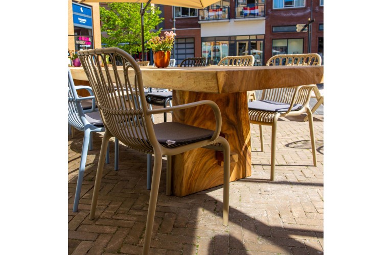 Стул с подлокотниками Lola Terracotta