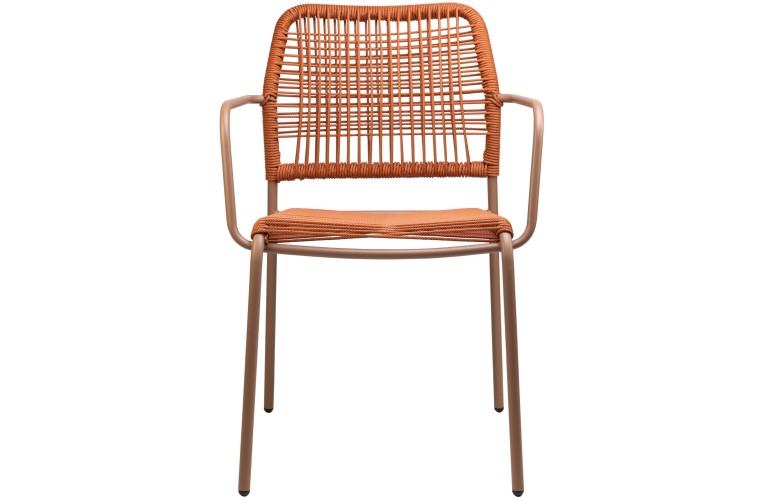 Стул с подлокотниками Twist Orange