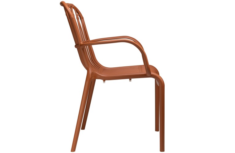 Стул с подлокотниками Lola Terracotta
