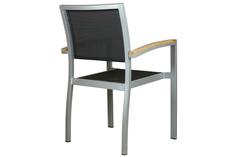 Стул Cenon Silver/ Black