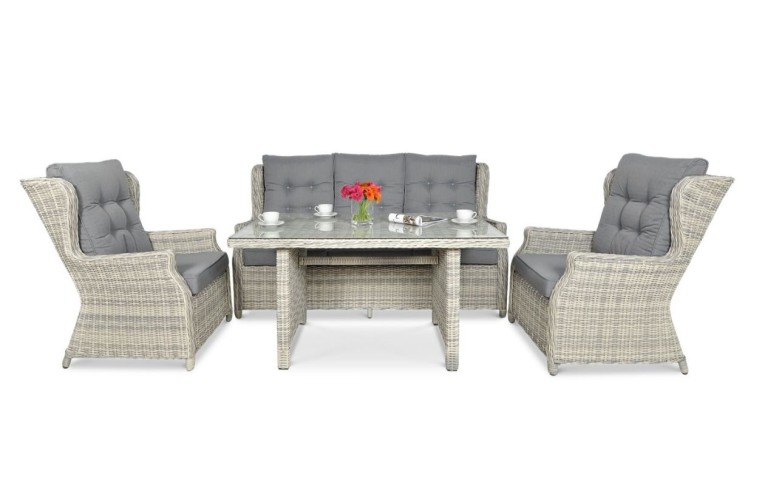 Комплект обеденный Trivento Dining 3 White grey