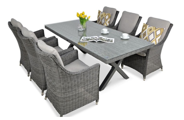Обеденный комплект Napoli Dark grey