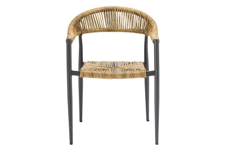 Стул с подлокотниками Jonah Charcoal/Natural