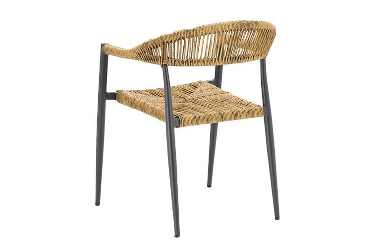 Стул с подлокотниками Jonah Charcoal/Natural