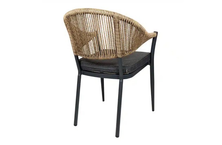 Кресло обеденное Lion Anthracite/Brown