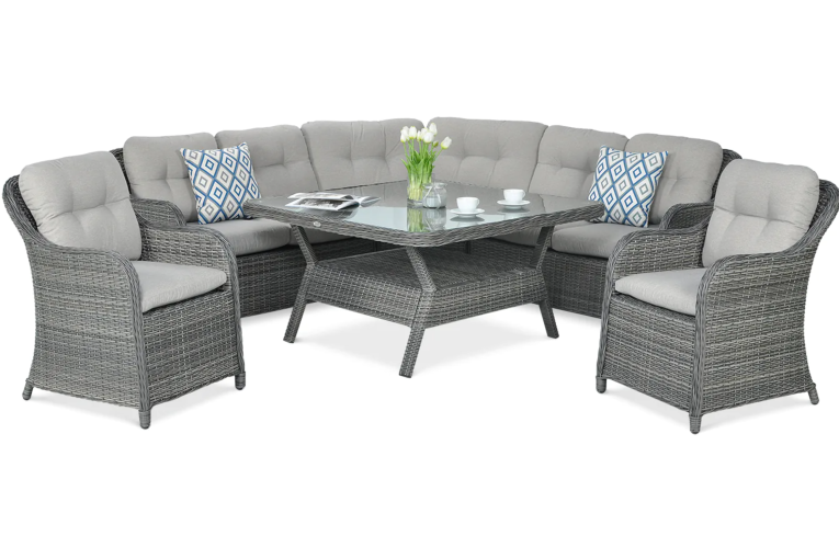 Обеденный комплект Savona Dark Grey