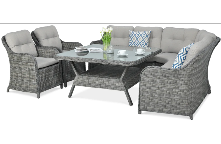 Обеденный комплект Savona Dark Grey