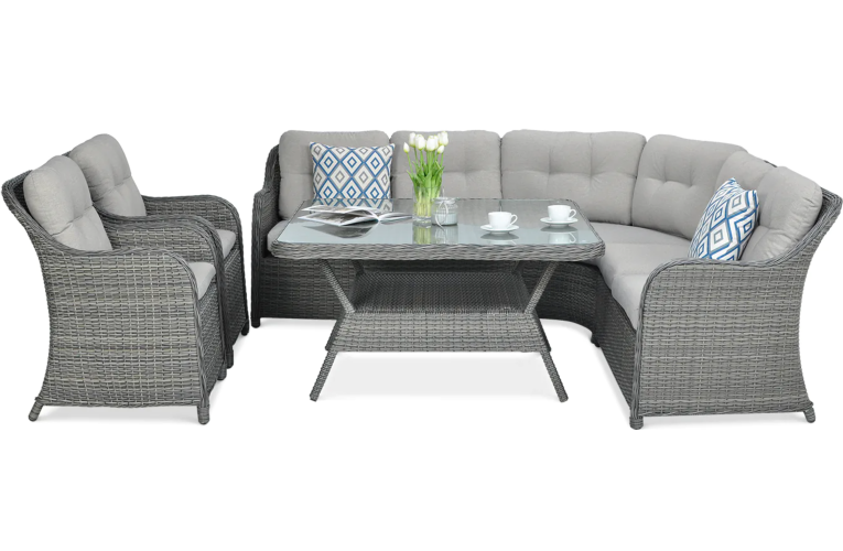 Обеденный комплект Savona Dark Grey