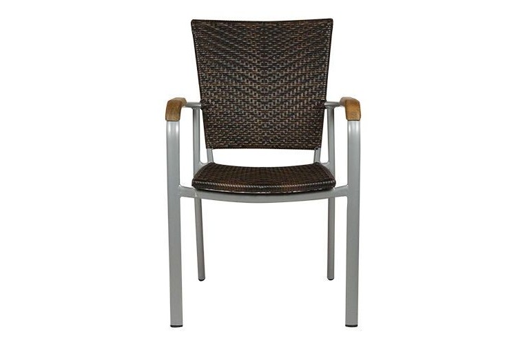 Стул Baja Silver Leather look brown 