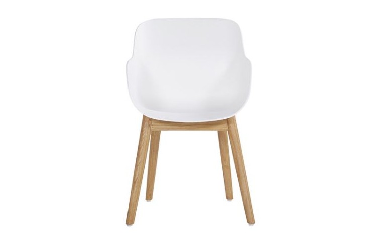 Обеденный стул Sophie Organic Teak White