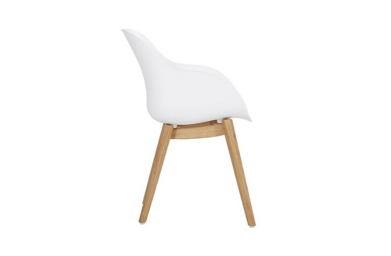 Обеденный стул Sophie Organic Teak White