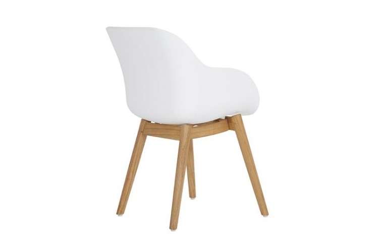 Обеденный стул Sophie Organic Teak White