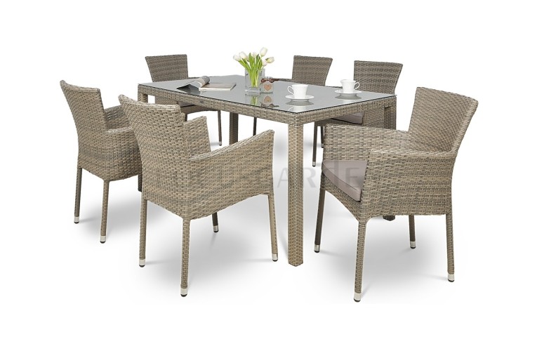 Комплект обеденный Lerida Grey 6X