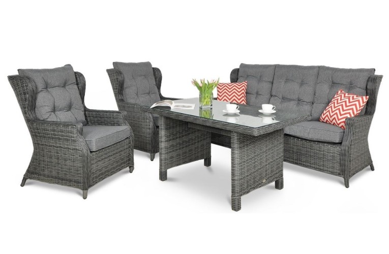 Комплект обеденный Trivento Dining 3 Dark grey