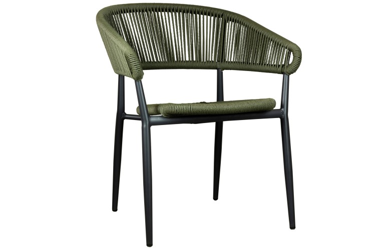 Стілець з підлокітниками Jacco Charcoal/Olive