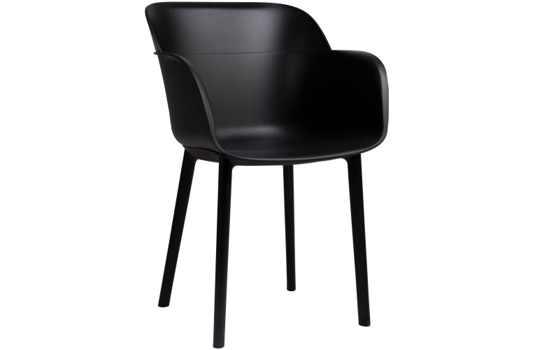 Стілець з підлокітниками Shell Black