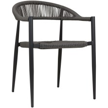 Стілець з підлокітниками Jonah Charcoal/Grey