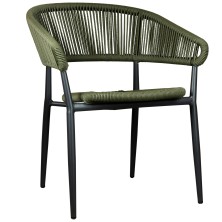 Стілець з підлокітниками Jacco Charcoal/Olive