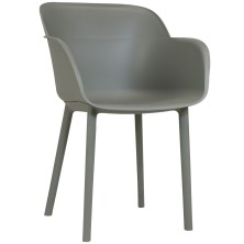 Стілець з підлокітниками Shell Taupe