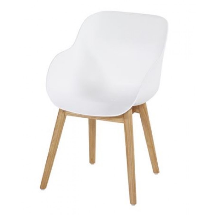 Обеденный стул Sophie Organic Teak White